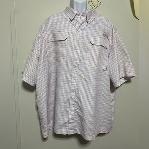 HABIT Mens Button Down Short Sleeve Shirt